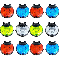 Smart Ladybug Bike Wheel Lights – Auto Sensor LED Spoke Lights for Kids Bikes & Scooters, Waterproof Safety Lights with Colorful Running Effects