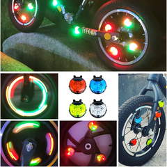 Smart Ladybug Bike Wheel Lights – Auto Sensor LED Spoke Lights for Kids Bikes & Scooters, Waterproof Safety Lights with Colorful Running Effects