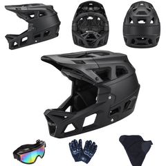 Full Face Mountain Bike Helmet for Ages 8+, Men & Women, 690g Lightweight MTB BMX DH Helmet with 31 Vents, ASTM F1952, CPSC 1203 & CE EN1078 Certified, Adjustable Fit,