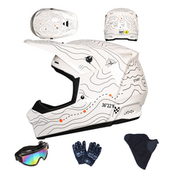 Youth & Kids Full Face Motocross and ATV Dirt Bike Helmets for Off-Road, BMX & MX Riding