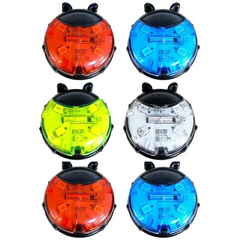 Smart Ladybug Bike Wheel Lights – Auto Sensor LED Spoke Lights for Kids Bikes & Scooters, Waterproof Safety Lights with Colorful Running Effects