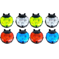 Smart Ladybug Bike Wheel Lights – Auto Sensor LED Spoke Lights for Kids Bikes & Scooters, Waterproof Safety Lights with Colorful Running Effects