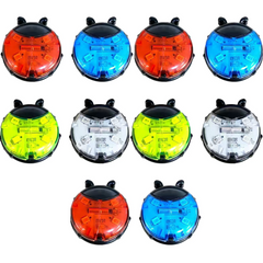 Smart Ladybug Bike Wheel Lights – Auto Sensor LED Spoke Lights for Kids Bikes & Scooters, Waterproof Safety Lights with Colorful Running Effects