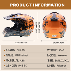 Youth Dirt Bike Helmet Lightweight ATV Safe Helmet Biking for Adults,Boys and Girls