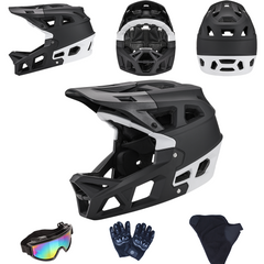 Full Face Mountain Bike Helmet for Ages 8+, Men & Women, 690g Lightweight MTB BMX DH Helmet with 31 Vents, ASTM F1952, CPSC 1203 & CE EN1078 Certified, Adjustable Fit,
