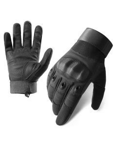 Men’s Tactical Motorcycle Gloves Touchscreen Riding Gloves with Carbon Fiber Hard Shell and Padded Anti-Slip Palm for Cycling Airsoft Hunting and Hiking