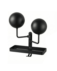 Motorcycle Helmet Hanger with Storage Tray and Hook Dual Helmet Wall Mount for Motorcycle Bike ATV and Scooter Helmets