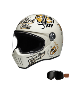Retro Full Face Motorcycle Helmet