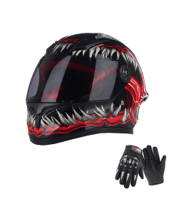 Ages 4-15 Lightweight Kids Full Face Helmet For Boys and Girls Motorcycle Go-Kart BMX 4 Wheeler E-bike Riding
