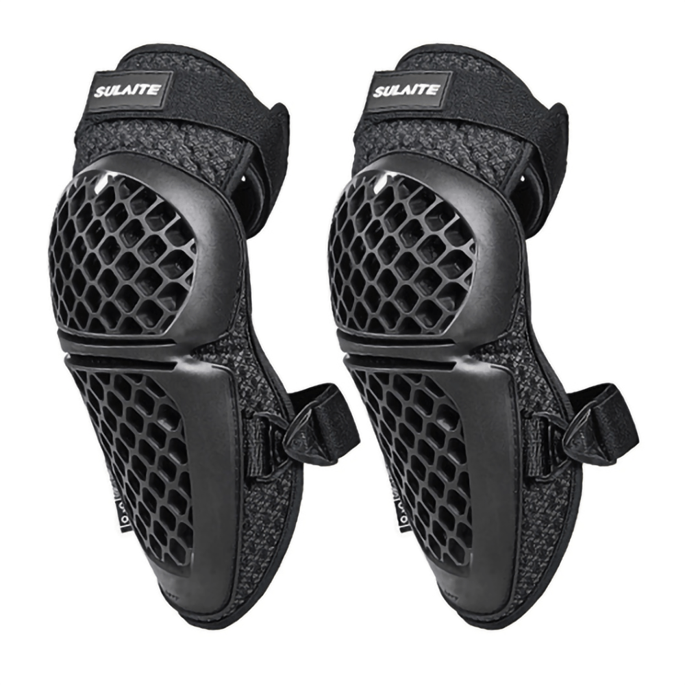 Motorcycle Knee Guards CE EN 1621-1 Certified TPU Hard Shell Knee Pads with Adjustable Velcro Straps for Motocross Dirt Bike ATV MTB
