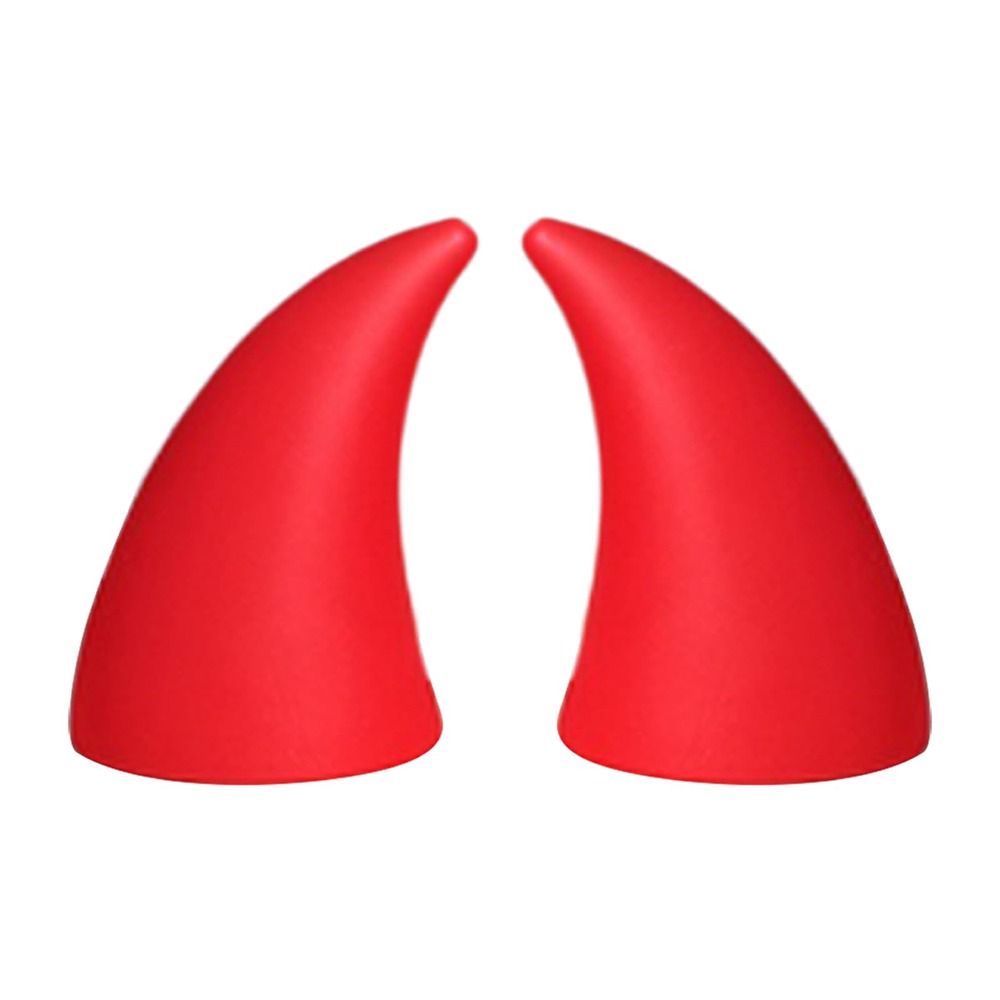Motorcycle Helmet Light Up Horns Red Devil Deer Antler Decorations Adhesive Accessories for Motorcycle Ski Cosplay Helmets