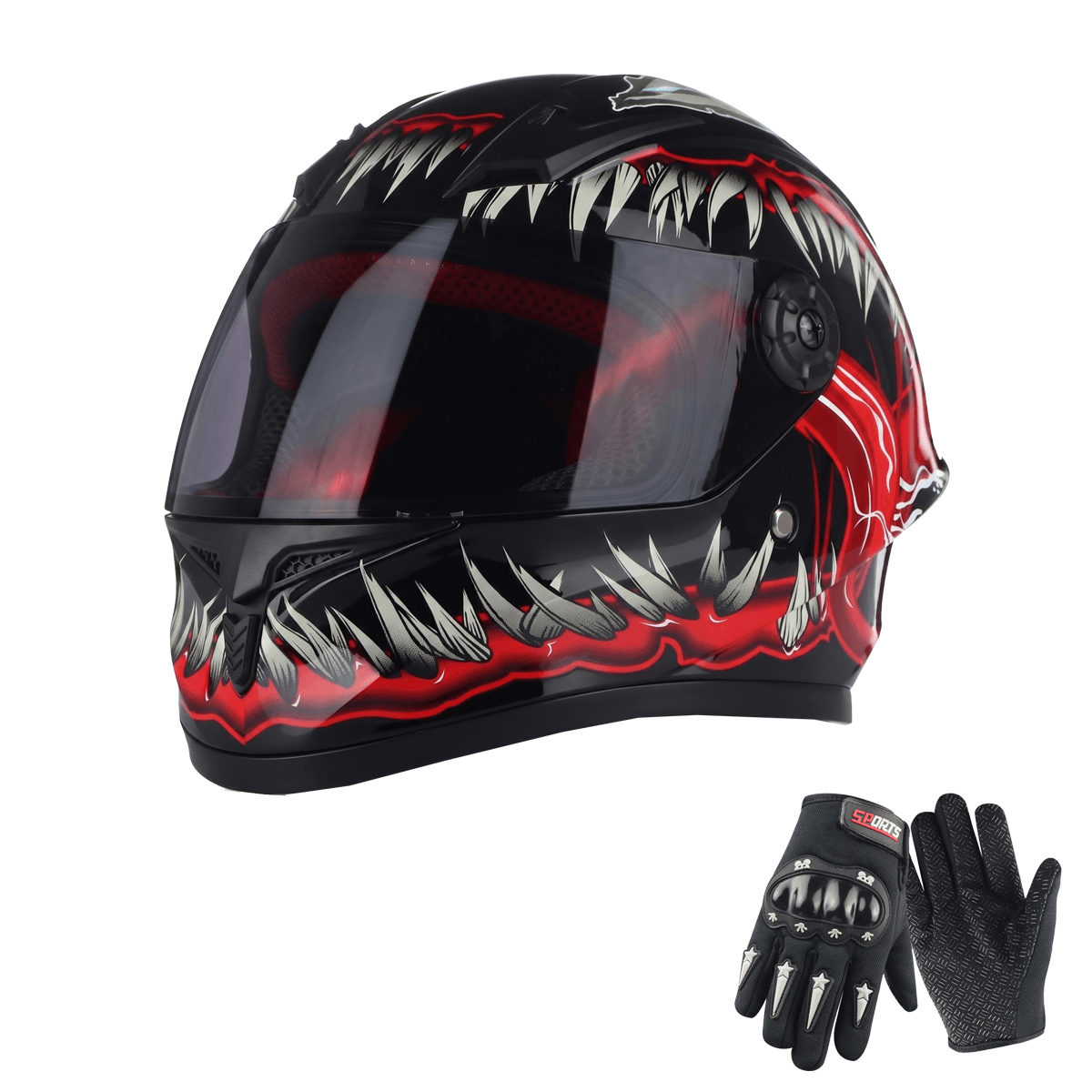 Ages 4-15 Lightweight Kids Full Face Helmet For Boys and Girls Motorcycle Go-Kart BMX 4 Wheeler E-bike Riding