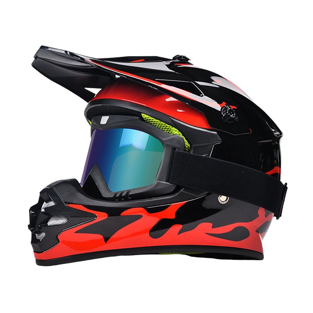 Children's MX Helmet​ with Gloves and Goggles DOT Approved for Age 5-15 Kids Dirtbike ATV Quad Riding