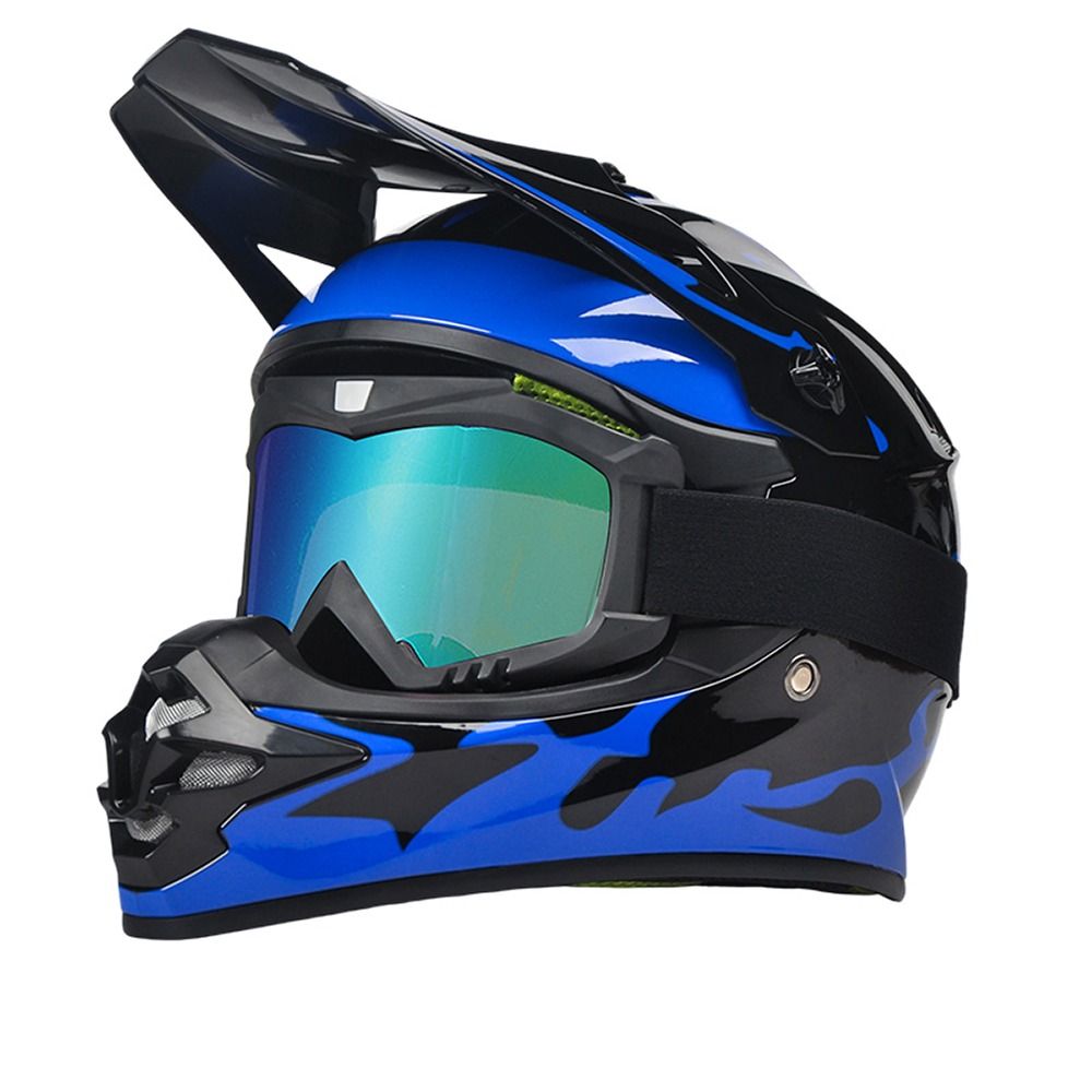 Kids Full Face Dirt Bike Helmet with Goggles & Gloves - Off-Road ATV MX Motorcycle Helmet for Boys & Girls Ages 5-15