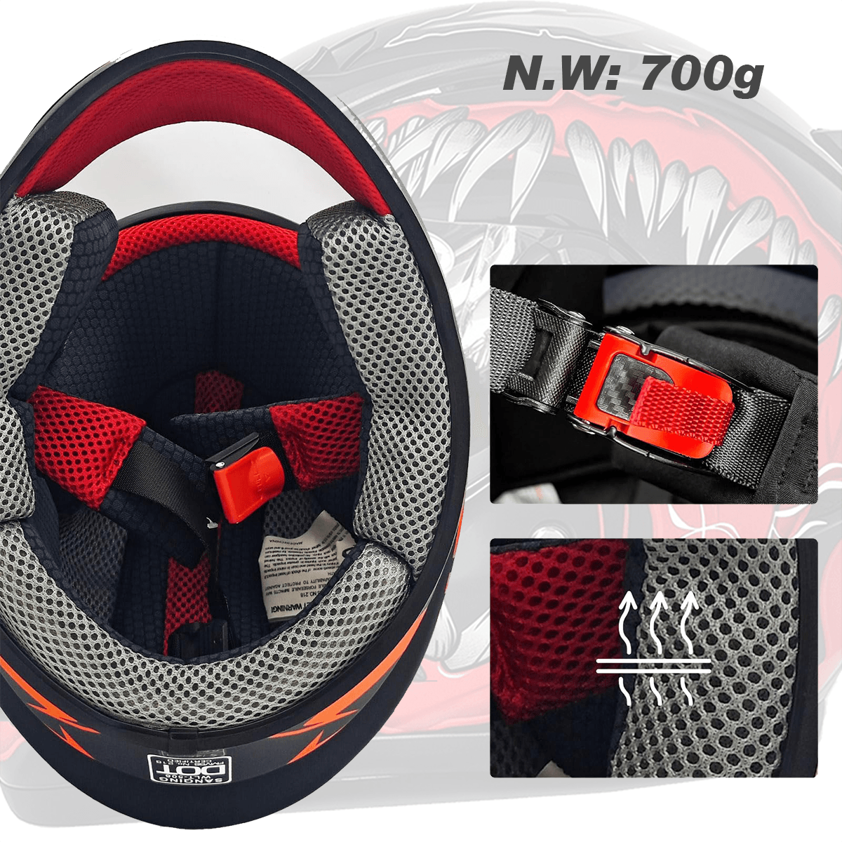 Kids Dirt Bike Helmet Feature 2