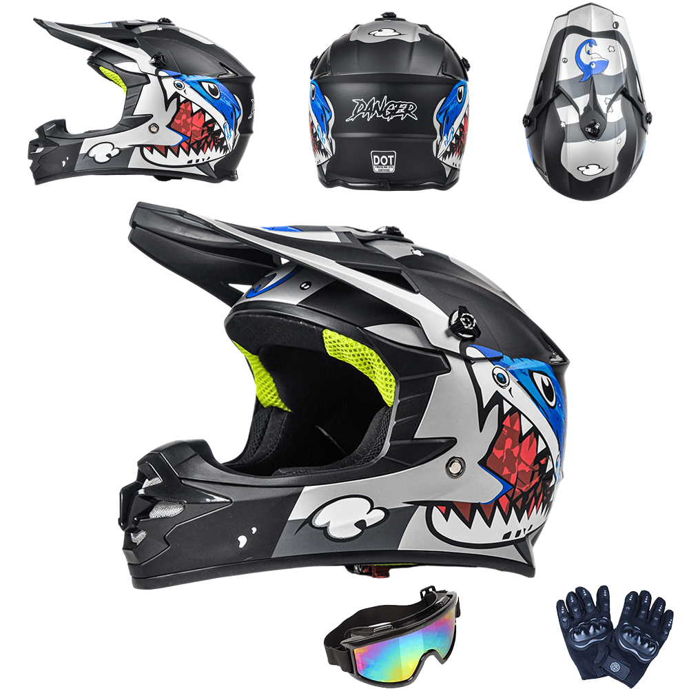 Kids Dirt Bike Helmet Detail 11