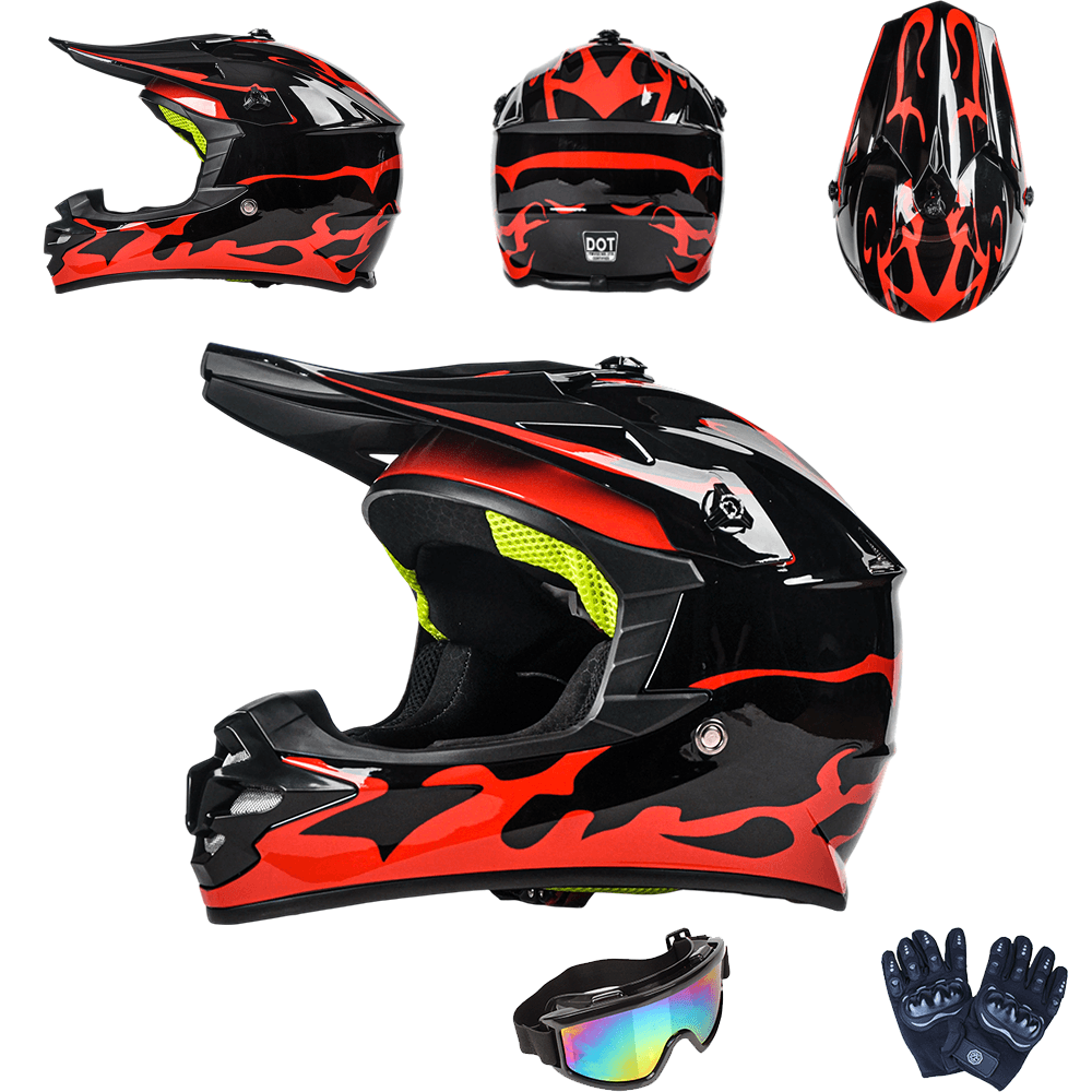 Kids Dirt Bike Helmet Detail 14